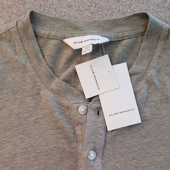 Club Monaco Henley Short Sleeve - Picture 2 of 7